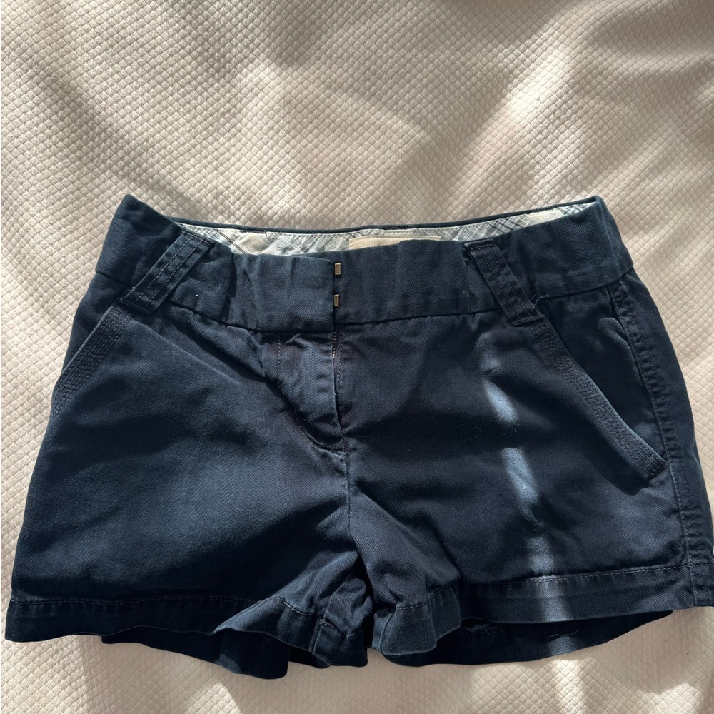J. Crew Navy Blue Chino Shorts